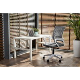 Ergonomische bureaustoel - SMART - verstelbaar - wit grijs