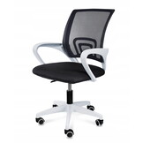Ergonomische bureaustoel - SMART - verstelbaar - wit zwart