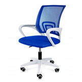 Ergonomische bureaustoel - SMART - verstelbaar - wit blauw