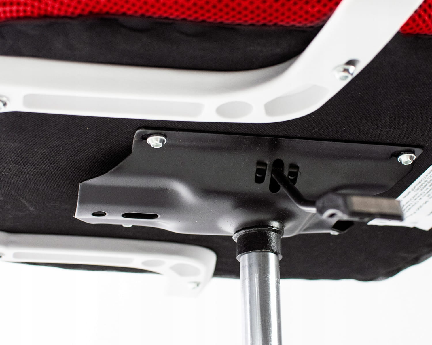 Ergonomische bureaustoel - SMART - verstelbaar - wit rood