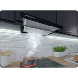 Vlakscherm afzuigkap - 50 cm - 80W - zwart - Berdsen BT-234