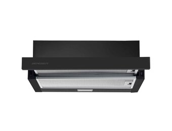 Vlakscherm afzuigkap - 50 cm - 80W - zwart - Berdsen BT-234