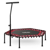 Fitness trampoline - Ø 127 cm - verstelbare greep -zwart rood