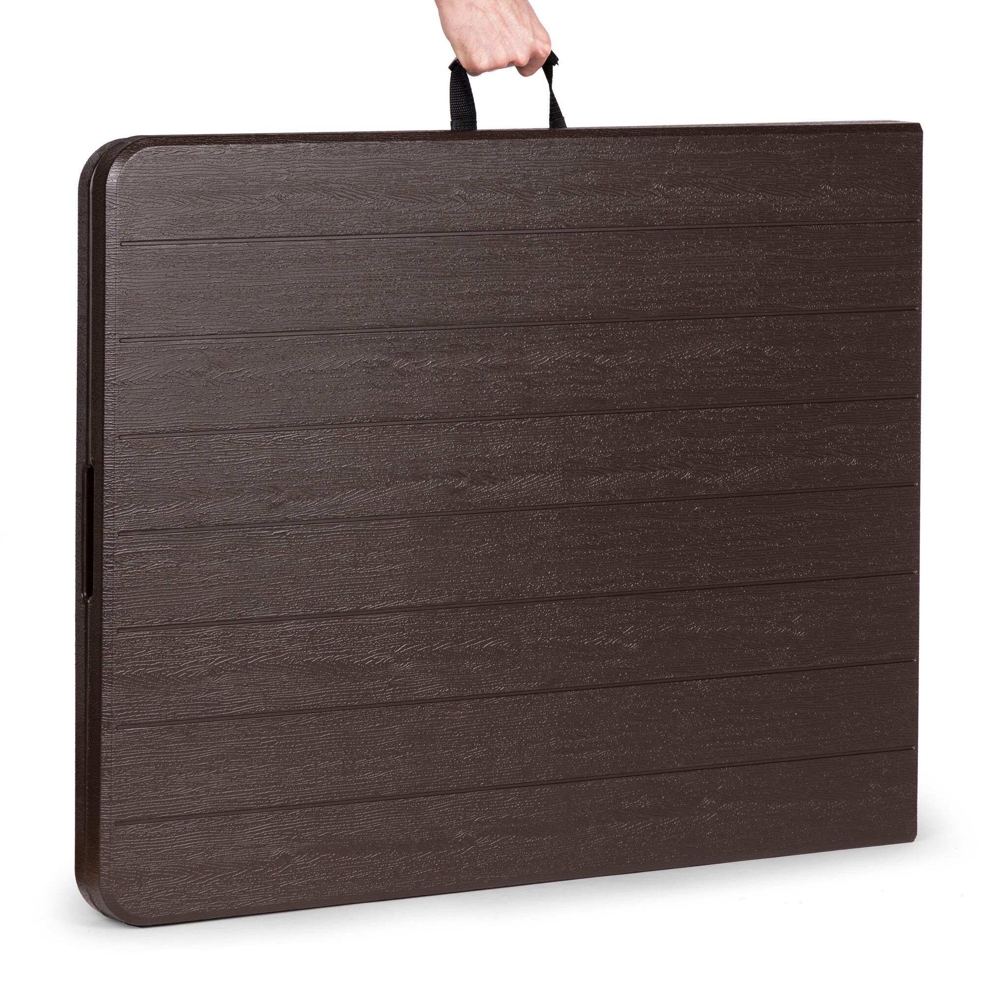 Klaptafel - campingtafel - 179x74 cm - houten patroon