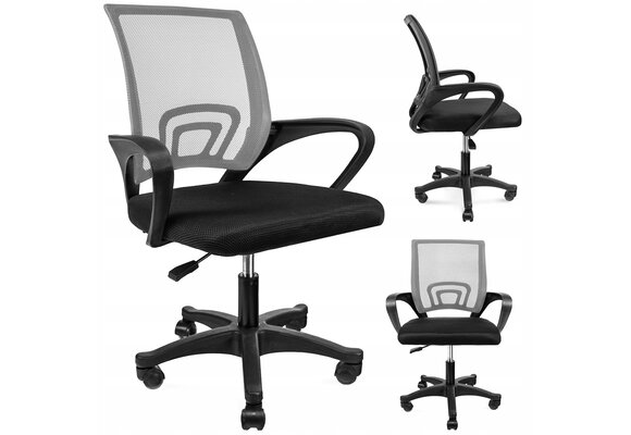 Ergonomische bureaustoel - SMART - verstelbaar - zwart grijs