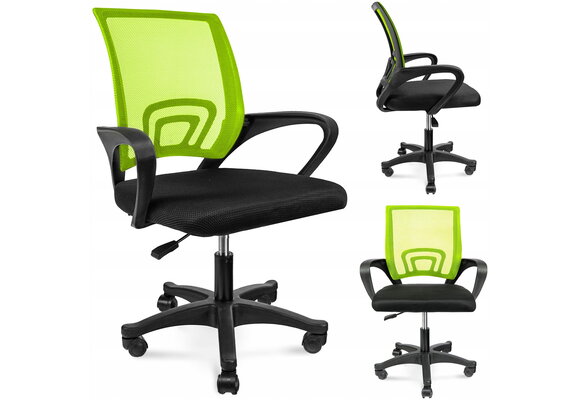 Ergonomische bureaustoel - SMART - verstelbaar - zwart groen