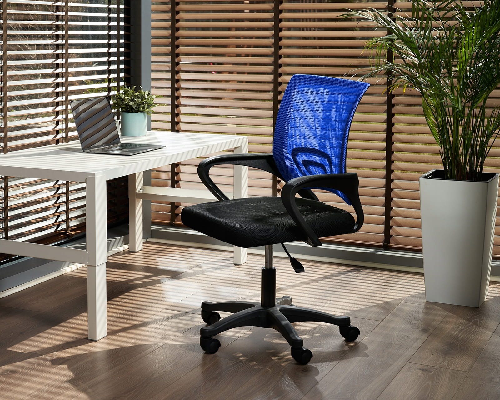 Ergonomische bureaustoel - SMART - verstelbaar - zwart blauw
