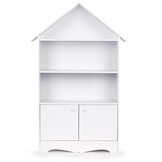 Speelgoedkast - kast huisje - 74x28x115 cm - wit