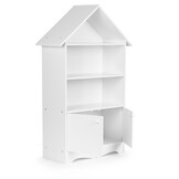 Speelgoedkast - kast huisje - 74x28x115 cm - wit