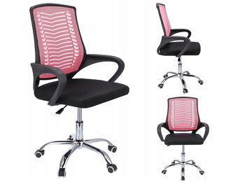 Ergonomische bureaustoel - TOLEDO - verstelbaar - roze