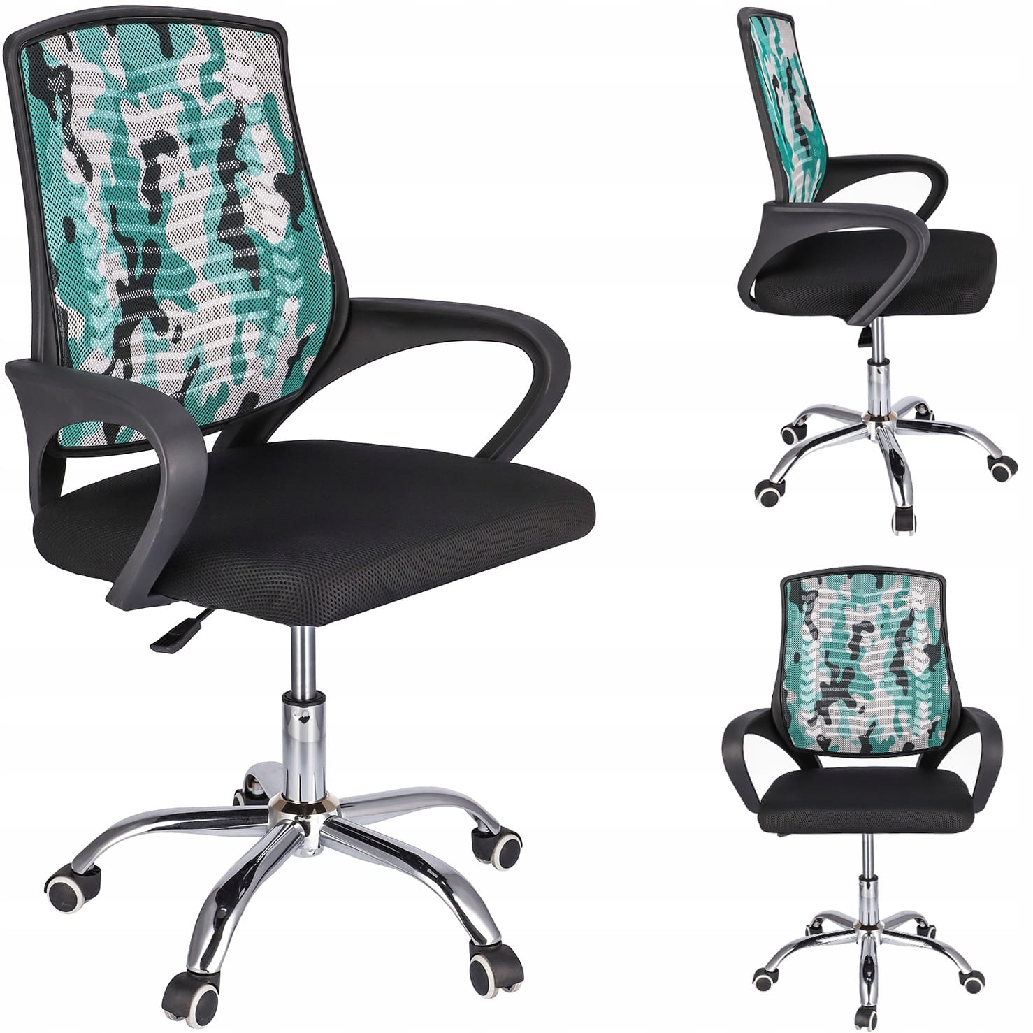 Ergonomische bureaustoel - TOLEDO - verstelbaar - camouflage