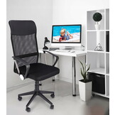 Ergonomische bureaustoel - ZOOM - verstelbaar - mesh - zwart