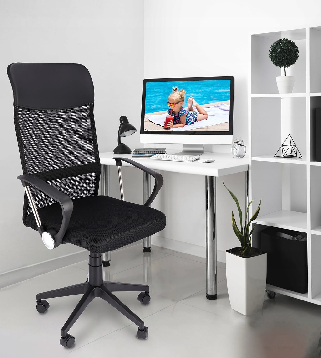 Ergonomische bureaustoel - ZOOM - verstelbaar - mesh - zwart