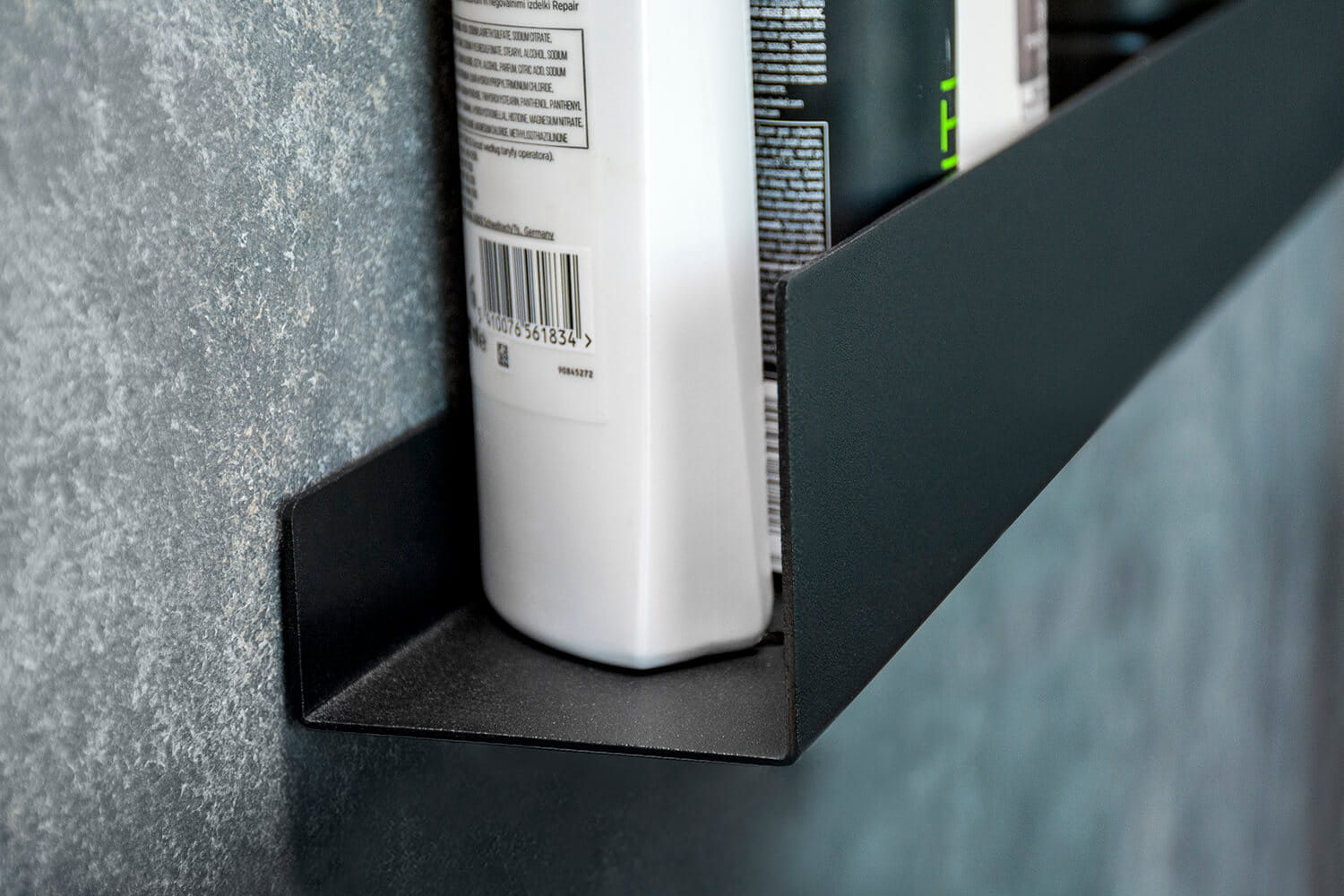 Planchet - badkamer plank - 60 cm - RVS - zwart