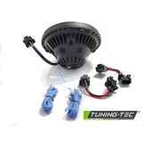 Koplampen - Chrysler Jeep Wrangler TJ/ LJ/ JK 96-18 - angel eyes - LED - zwart