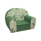 Kinderfauteuil - 60x40x45 cm - jungle dieren - groen