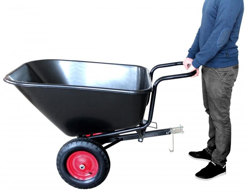 Kruiwagen - met kiepfunctie - 145x87x50cm - tot 400 kg - zwart