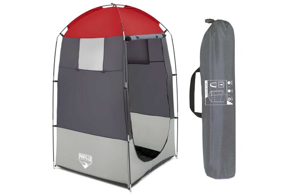 Bestway - douchetent - 110x110x190cm - grijs, rood