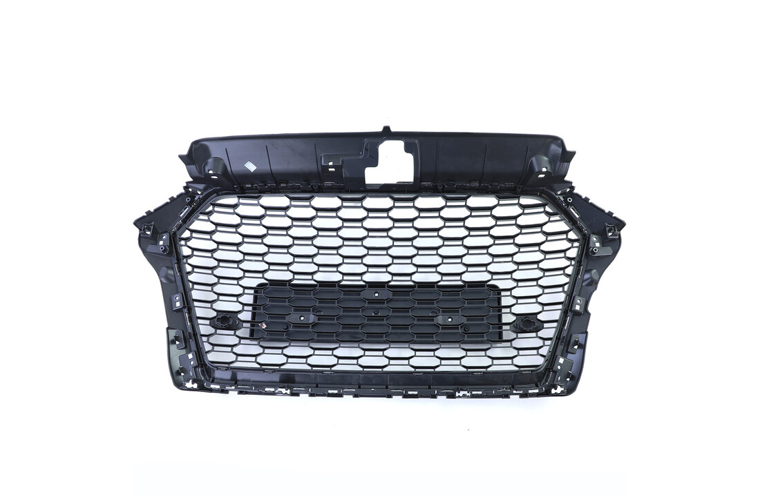 Honingraat grill - geschikt voor Audi A3 8V 16-20 - zwart glanzend - PDC geschikt