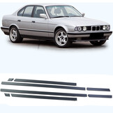 Sierstrips geschikt voor BMW 5-serie E34 sedan/touring 1988-1996 - 8-delig - zwart