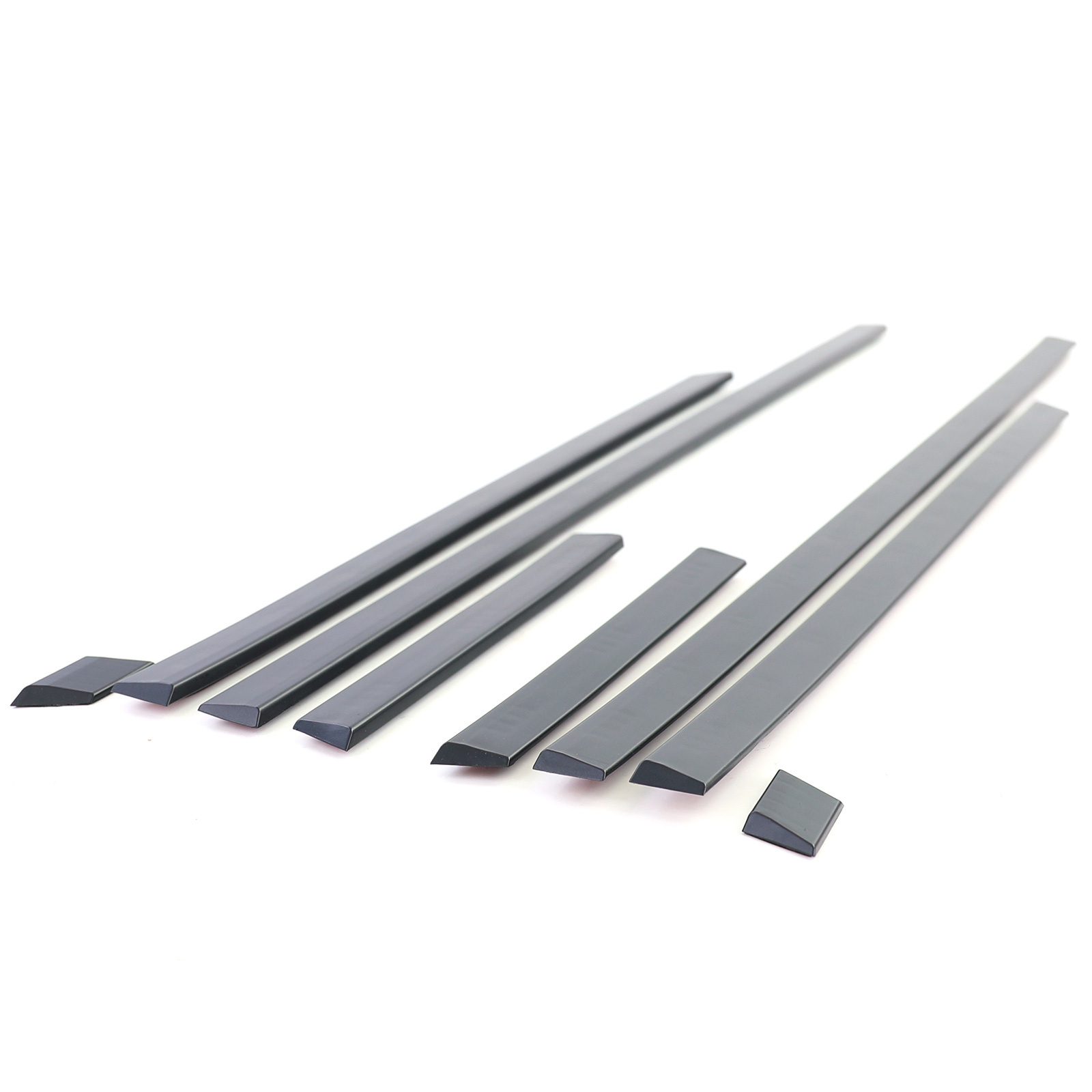 Sierstrips  voor BMW 5-serie E34 sedan/touring 1988-1996 - 8-delig - zwart