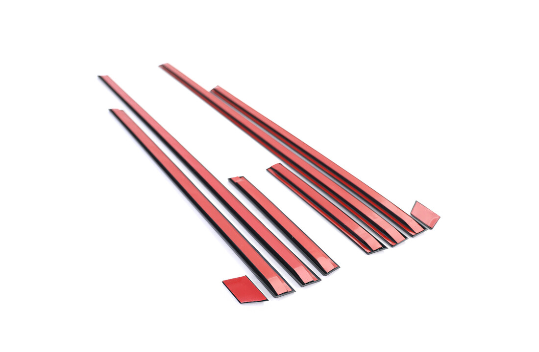 Sierstrips geschikt voor BMW 5-serie E34 sedan/touring 1988-1996 - 8-delig - zwart