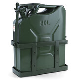 Jerrycan - 20 liter - met vulhals en beugel - metaal - groen