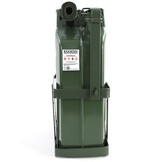 Jerrycan - 20 liter - met vulhals en beugel - metaal - groen