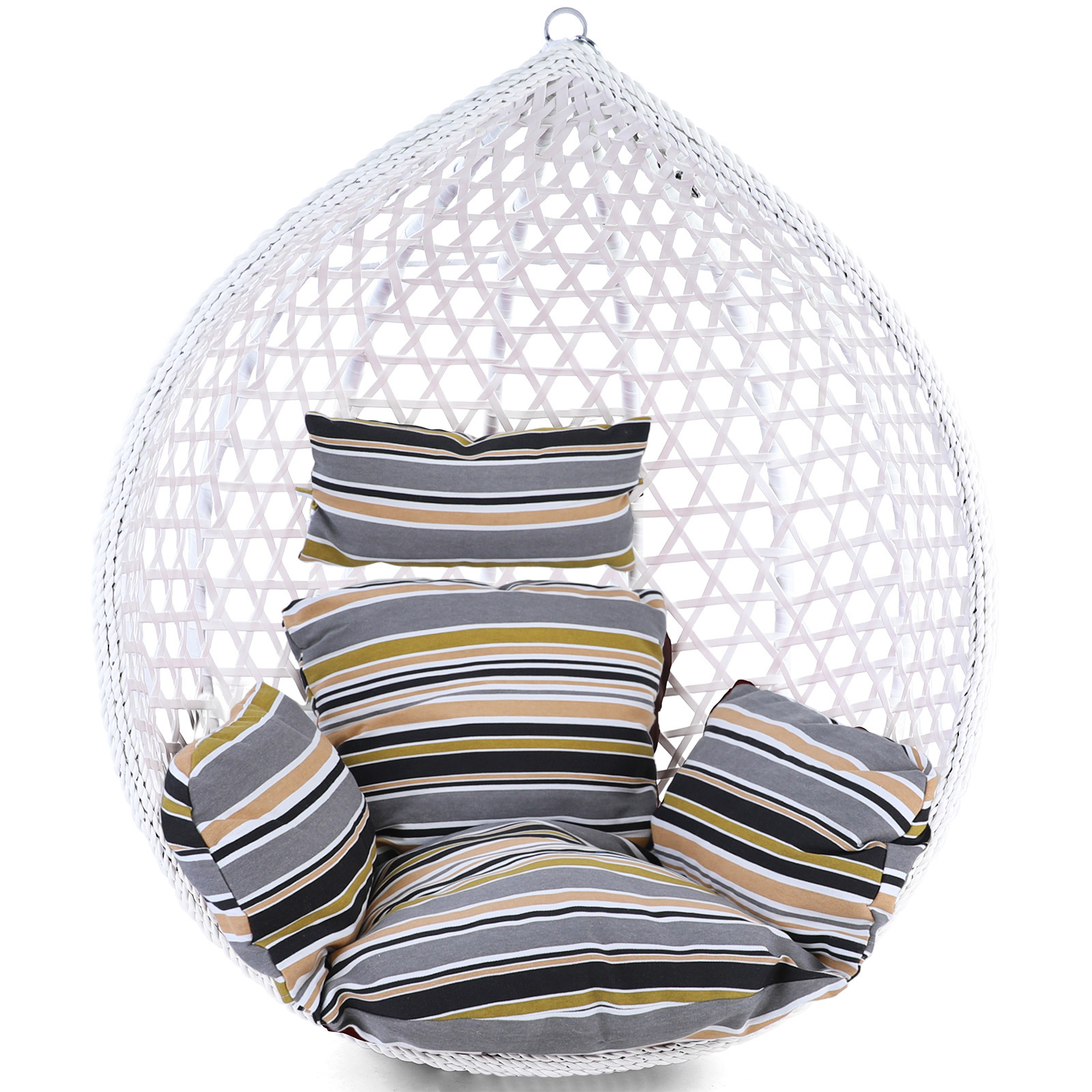 Hangstoel kussen - 2-delig - gestreept - sunset