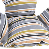 Hangstoel kussen - 2-delig - gestreept - sunset