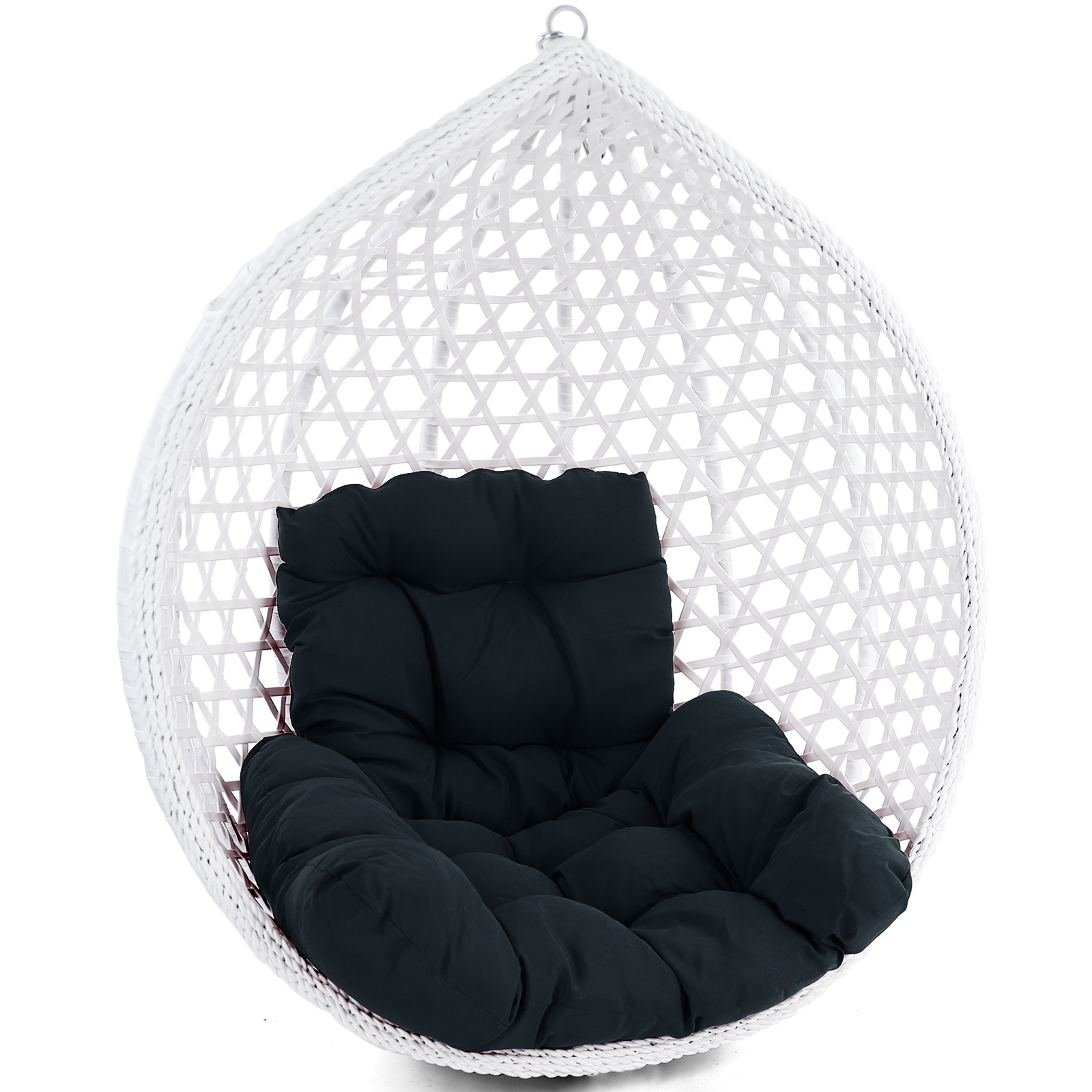 Hangstoel kussen - 2-delig - universeel - antraciet