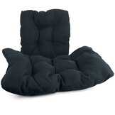 Hangstoel kussen - 2-delig - universeel - antraciet