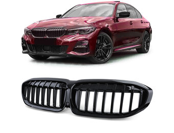 Grill nieren - BMW 3 Serie G20 G21 - Sportief design - Zwart glans