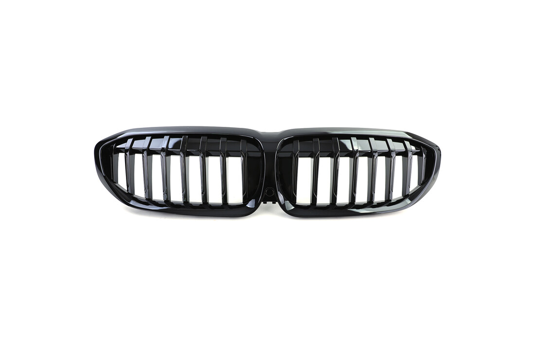 Grill nieren - geschikt voor BMW 3 Serie G20 G21 - Sportief design - Zwart glans