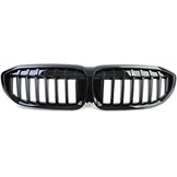 Grill nieren - geschikt voor BMW 3 Serie G20 G21 - Sportief design - Zwart glans