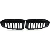 Grill nieren - geschikt voor BMW 3 Serie G20 G21 - Sportief design - Zwart glans