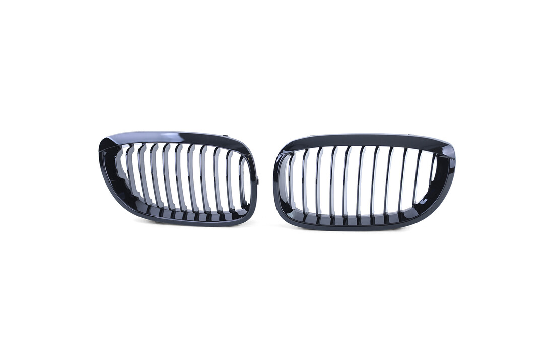 Grille nieren geschikt voor BMW 3 Serie E46 Coupe Cabrio 03-07 - zwart glans