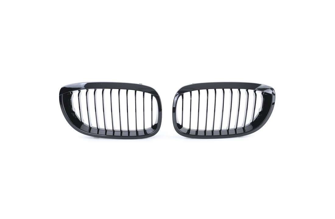 Grille nieren geschikt voor BMW 3 Serie E46 Coupe Cabrio 03-07 - zwart glans