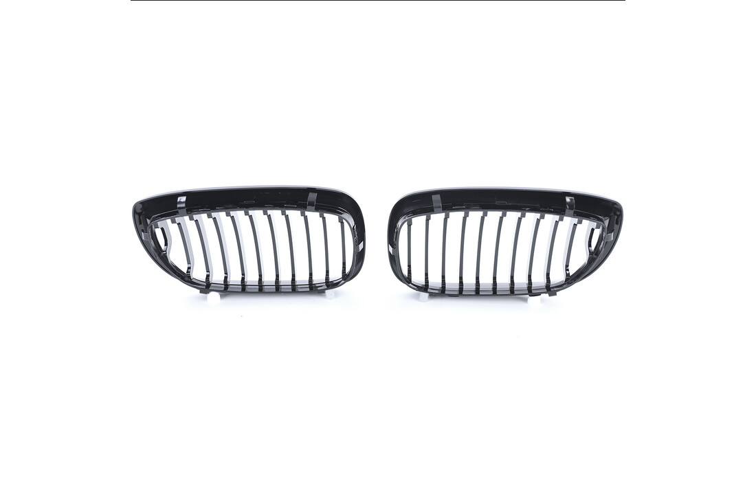 Grille nieren geschikt voor BMW 3 Serie E46 Coupe Cabrio 03-07 - zwart glans