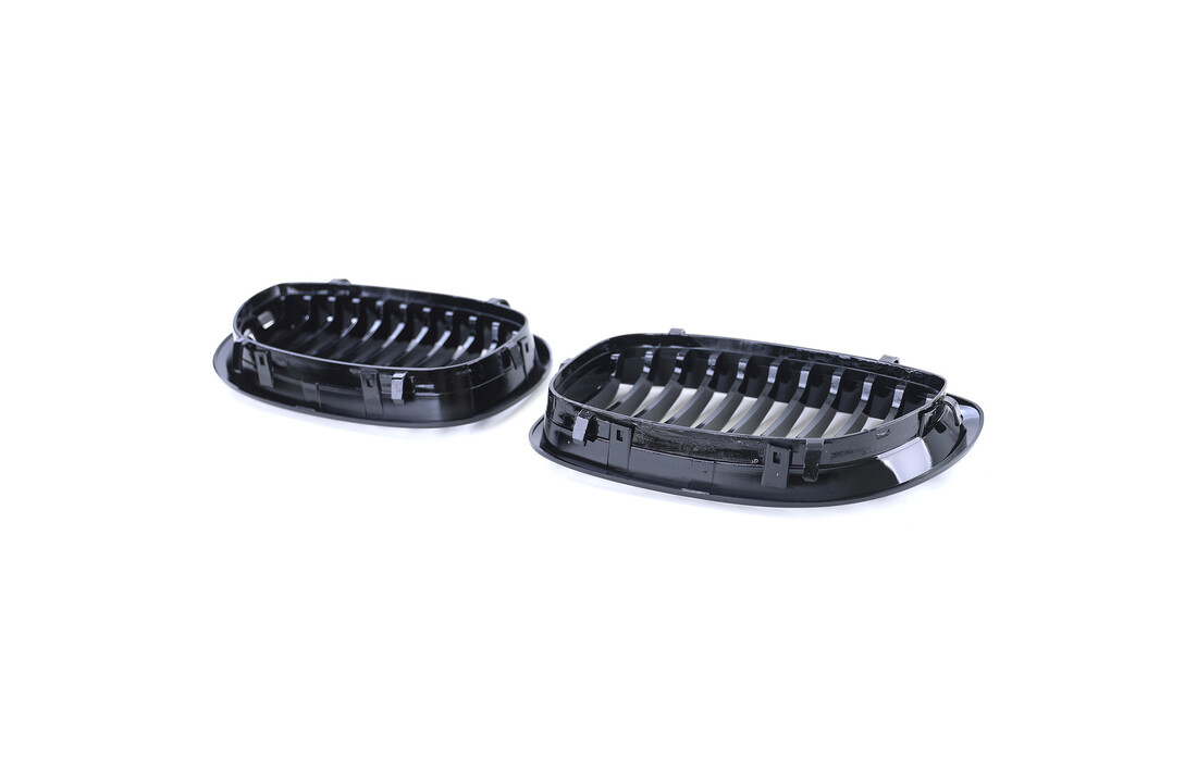 Grille nieren geschikt voor BMW 3 Serie E46 Coupe Cabrio 03-07 - zwart glans