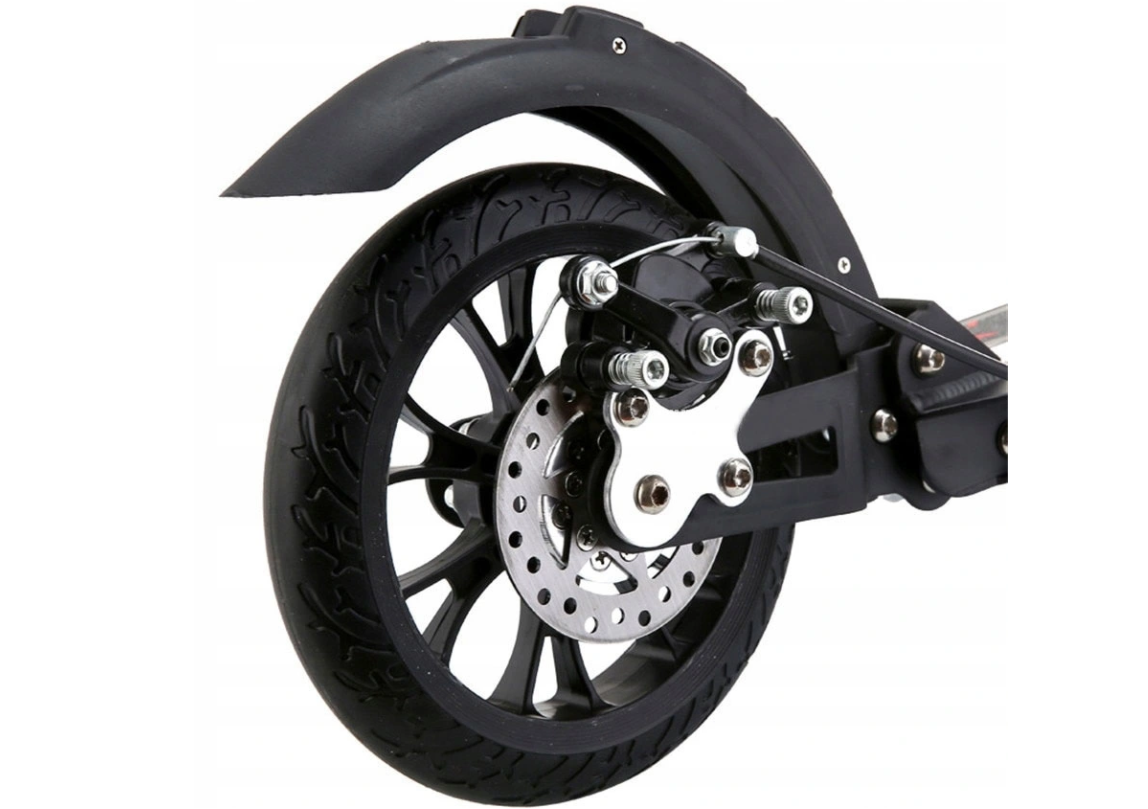 Elektrische stuntstep - schokbrekers - zwart - voor 12+