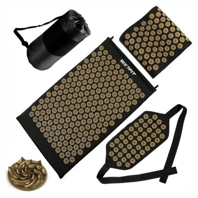 Spijkermat - shakti mat  - acupressuur mat - 3 delig - bruin