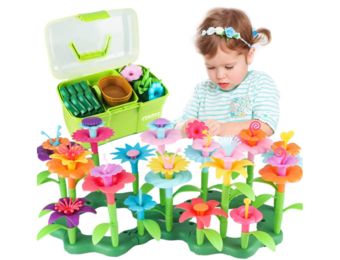 Bloementuin speelset - 64 bloemen - 16 meeldraden - 50 stengels
