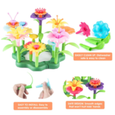 Bloementuin speelset - 64 bloemen - 16 meeldraden - 50 stengels