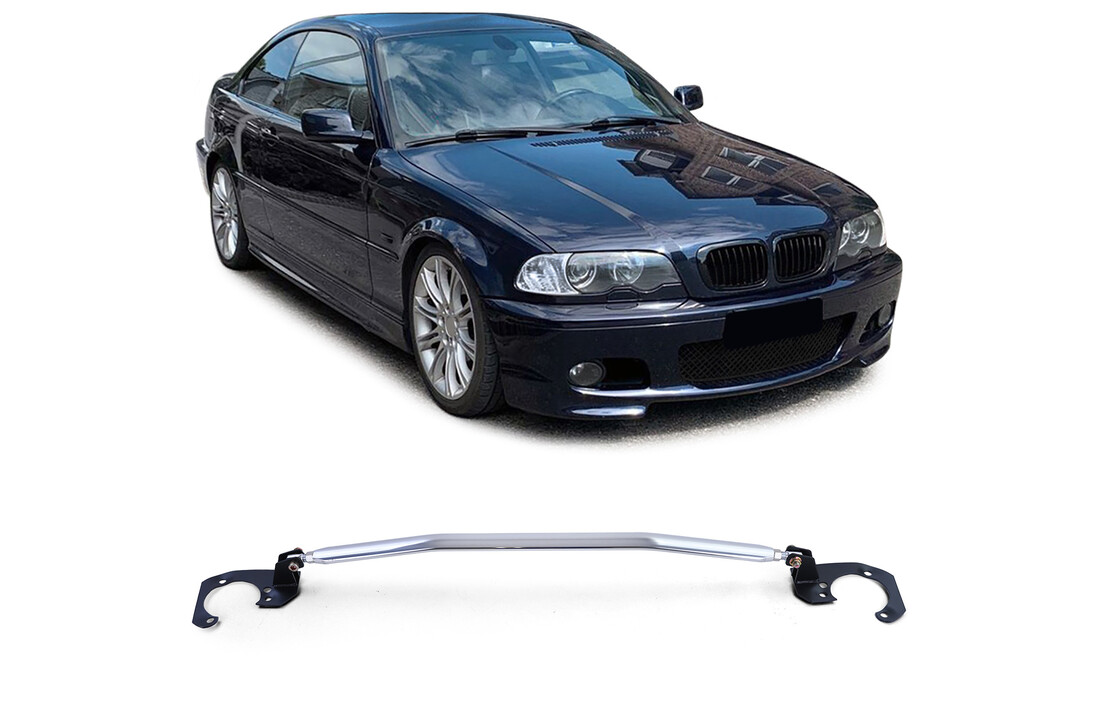 Veerpootbrug geschikt voor BMW 3-serie E46 316 318 vanaf 1998 - aluminium