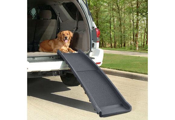 Loopplank hond - opvouwbaar - 155cm - 90kg - antislip - zwart