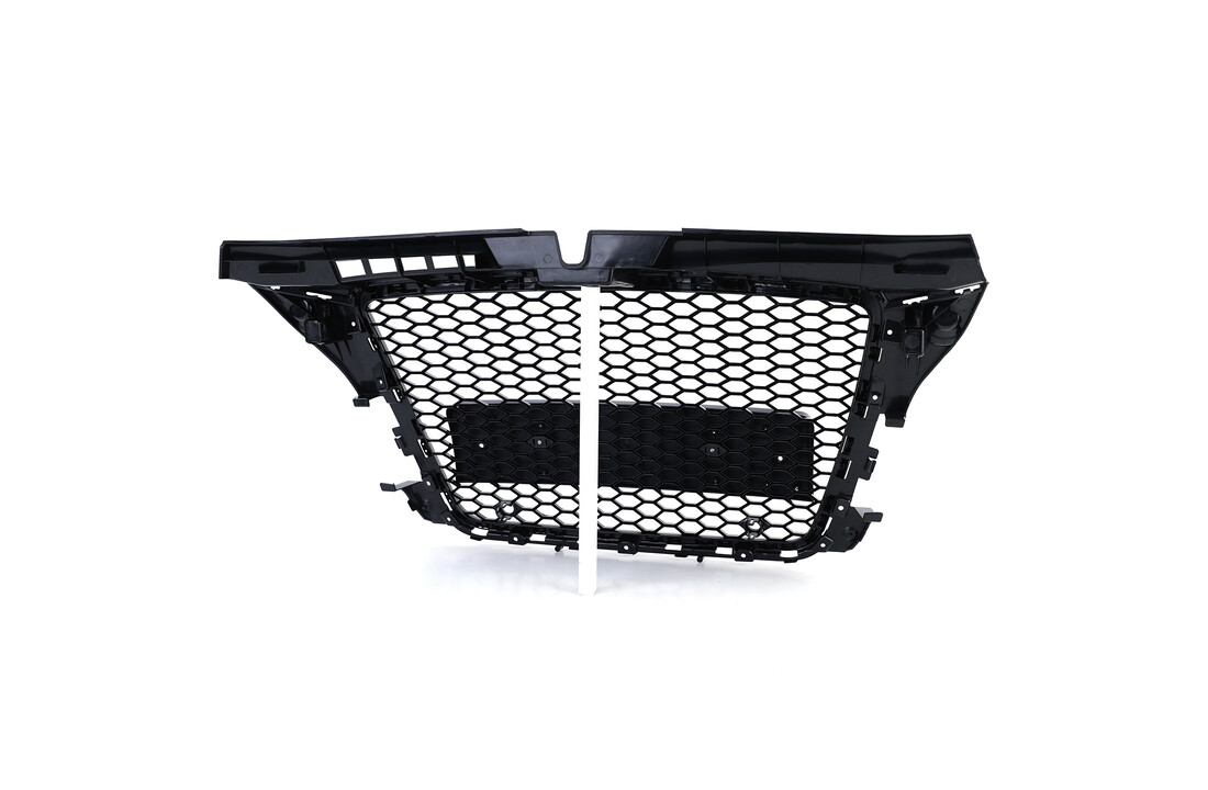 Honingraat grill geschikt voor Audi A3 8P 08-13 - ZWART GLANS - Sportoptiek
