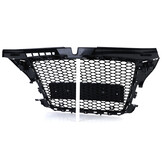 Honingraat grill geschikt voor Audi A3 8P 08-13 - ZWART GLANS - Sportoptiek
