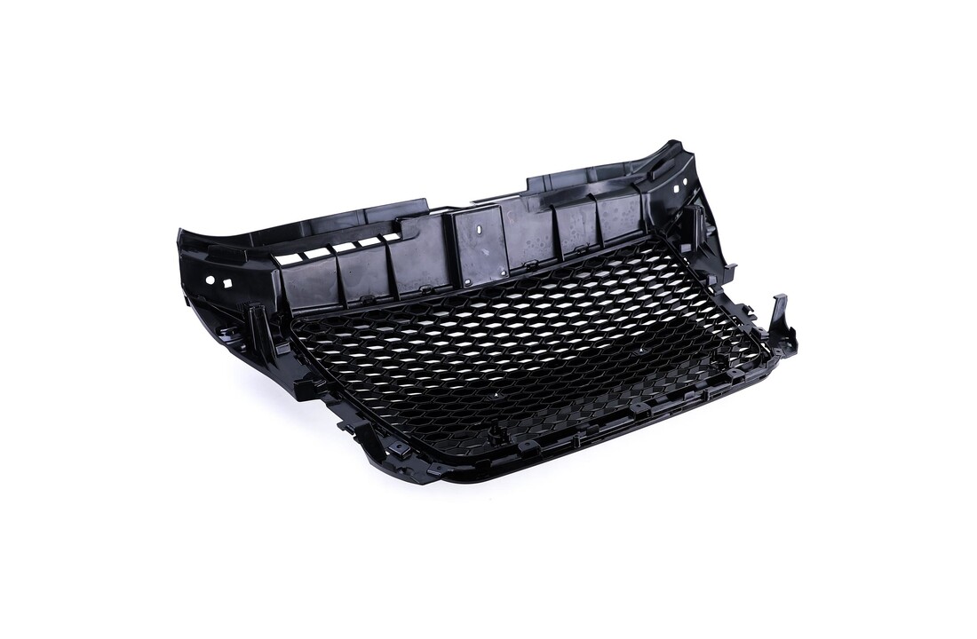 Honingraat grill geschikt voor Audi A3 8P 08-13 - ZWART GLANS - Sportoptiek