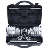 Dumbell set - halterset - 30 kg - chroom - in koffer